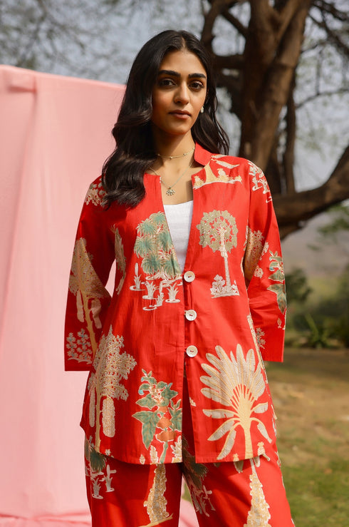 Goa Palm Print Co-Ord Set