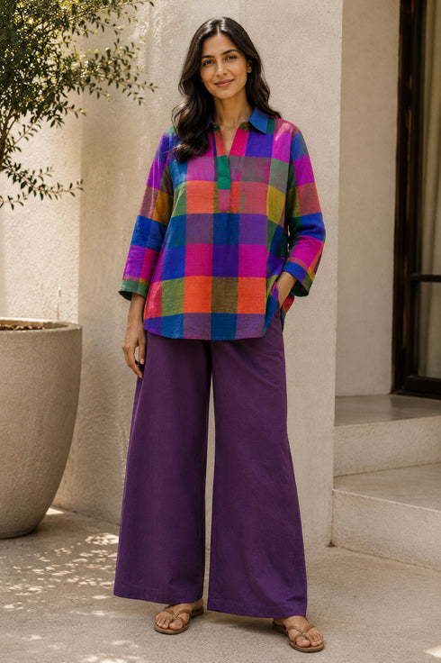 The Mosaic Check Top