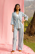 Azure Stripe Co-Ord Set