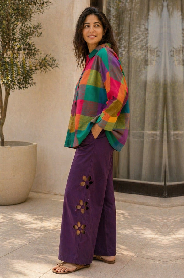 The Cutwork Cotton Pants