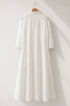 Luna Chanderi Embroidered White Maxi Dress