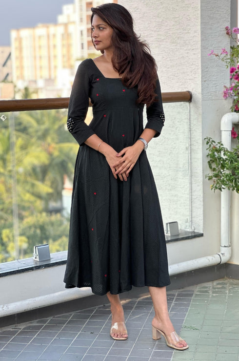 Nayeli Heart Embroidery Dress