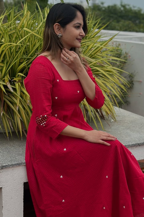 Nayeli Heart Embroidery Dress