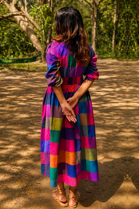 The Mosaic Check Dress