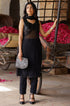 Black Sequin Georgette Kurta-Pant Set