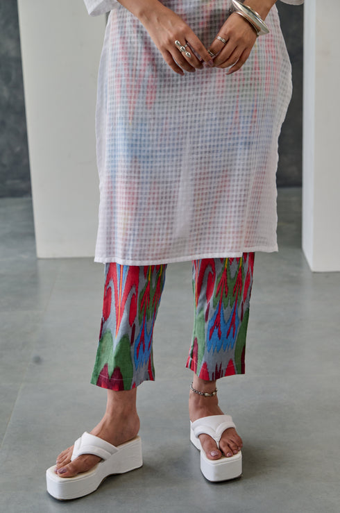 Blissful White Cotton Kurta