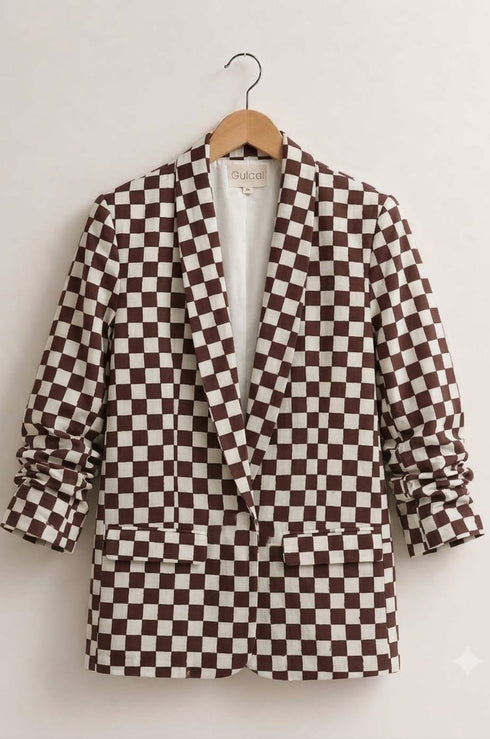 Cola Chess Boyfriend Blazer