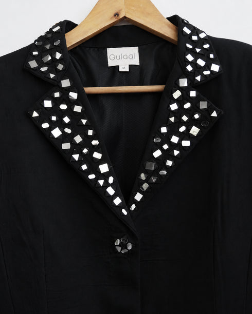Black Mirror Embroidered Blazer