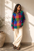 Mosaic Check Full Sleeve Loose Fit Shirt