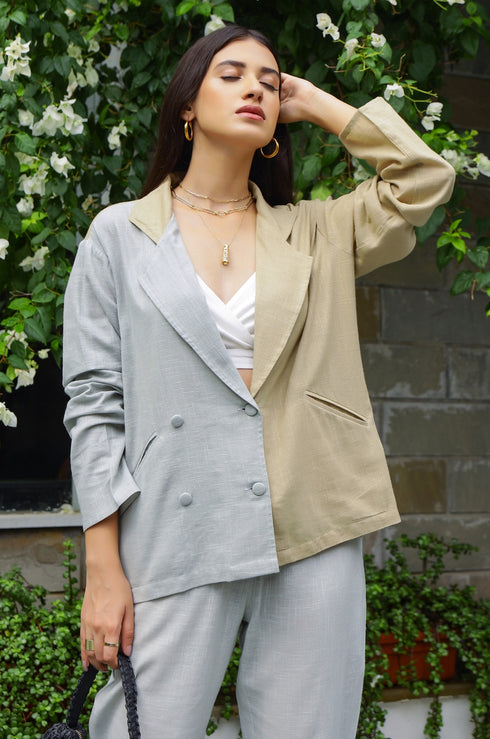 Trullo Cotton Blazer-Pant