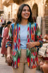 Pistachio Green Ikat Boyfriend Blazer