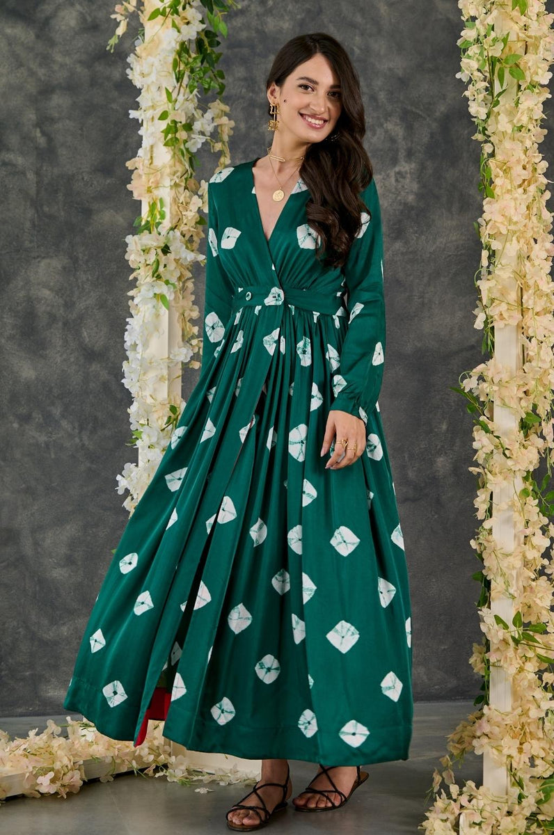 Casual Bandhnu Tank Maxi Dress