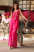 Hot Pink Lotus Embroidered Kurta-Sharara Set