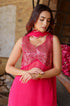 Hot Pink Sequin Georgette Kurta-Pant Set
