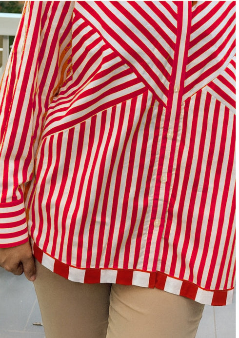 Tangerine Stripe Shirt