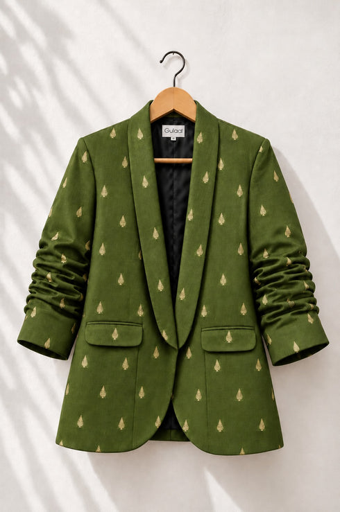 Noor Brocade Boyfriend Blazer