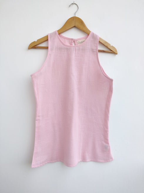 Black Cotton Tank Top