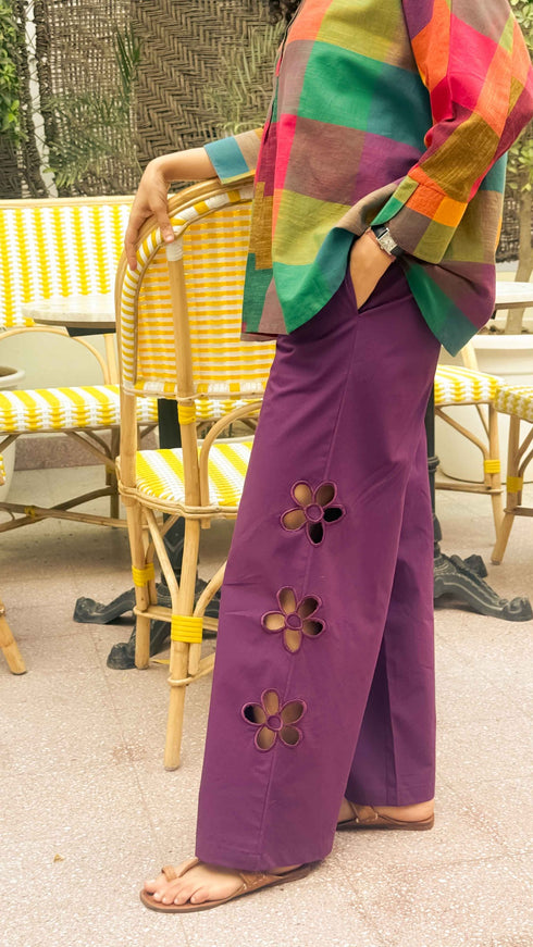 The Cutwork Cotton Pants
