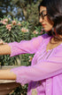 Lilac Lotus Embroidered Kurta-Sharara Set