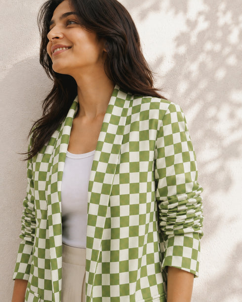 Cola Chess Boyfriend Blazer