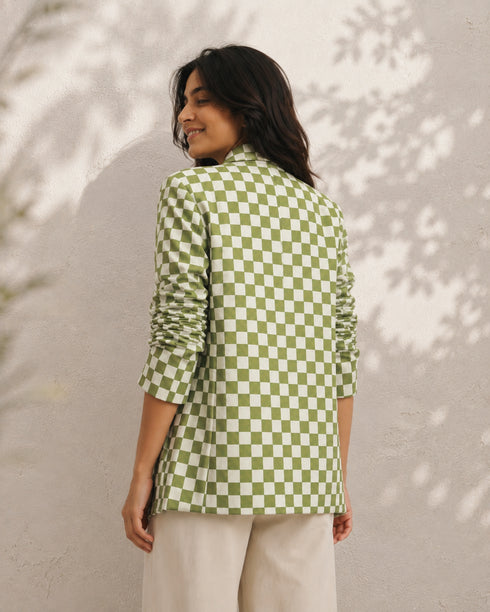 Cola Chess Boyfriend Blazer