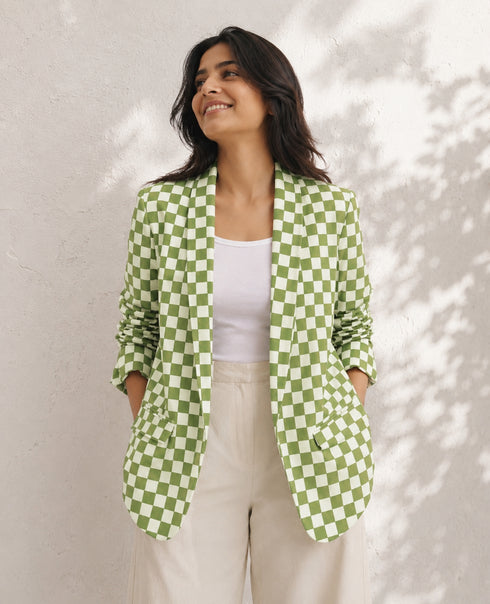 Cola Chess Boyfriend Blazer