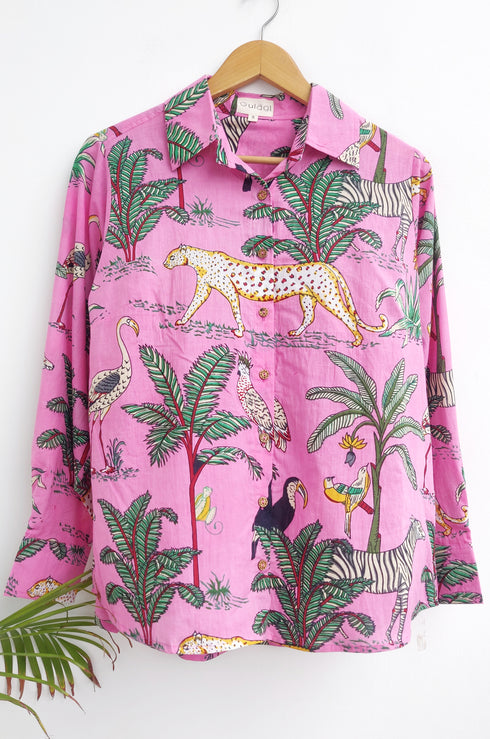 Tropical Jungle Print Shirt