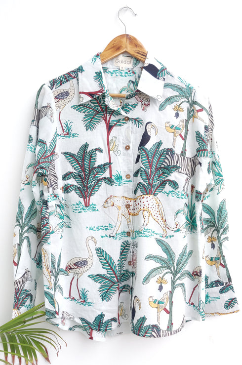 Tropical Jungle Print Shirt