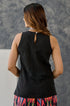Black Cotton Tank Top