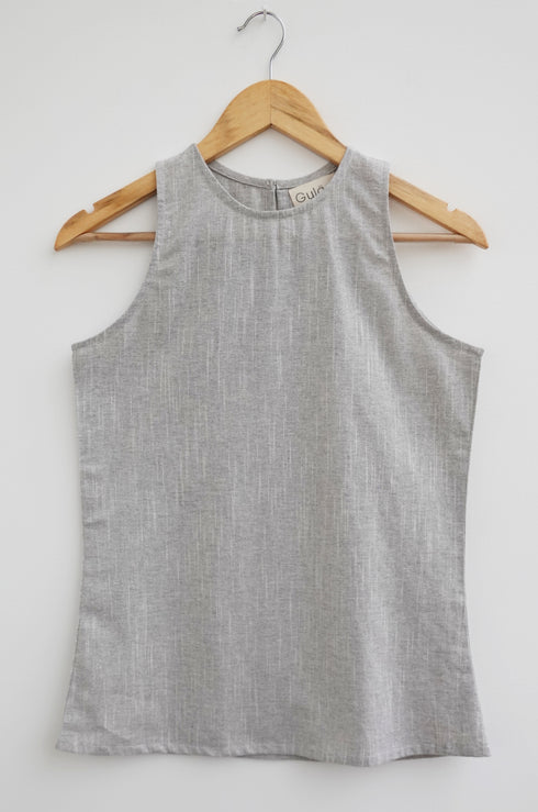 Black Cotton Tank Top