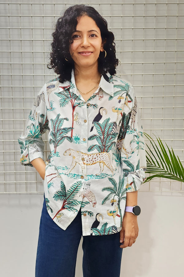 Tropical Jungle Printed Shirt