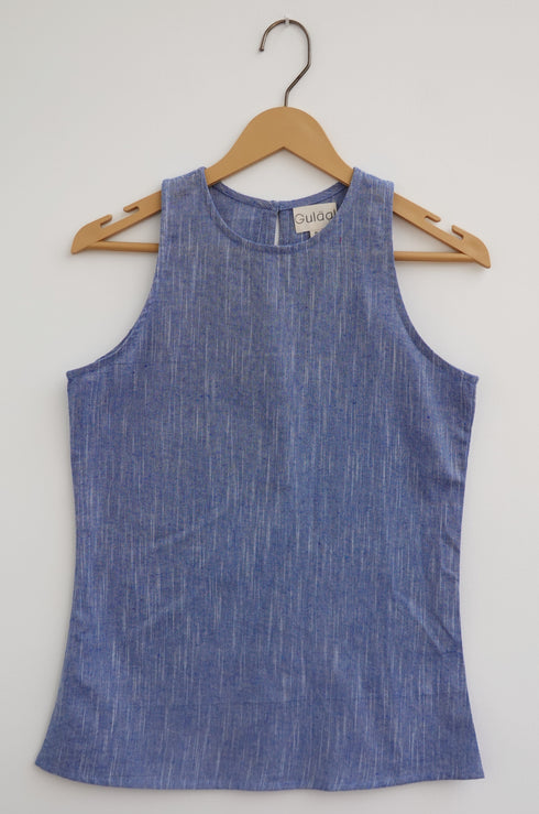 Black Cotton Tank Top