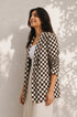 Blush Pink Check Boyfriend Blazer