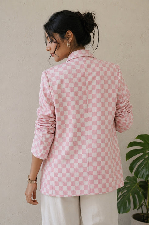 Cola Chess Boyfriend Blazer