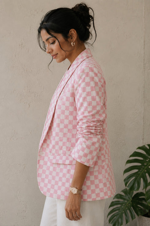 Cola Chess Boyfriend Blazer