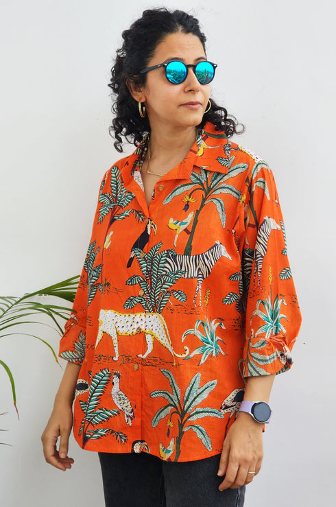 Tropical Jungle Printed Shirt