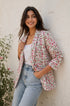 Floral Zaal Block Print Boyfriend Blazer