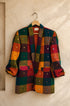 Madras Checks Mirror Embroidered Boyfriend Blazer