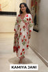 Phagun Red Poppy Angrakha Kurta Pant Set