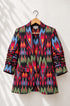 Black Ikat Boyfriend Blazer