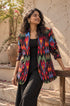 Black Ikat Boyfriend Blazer
