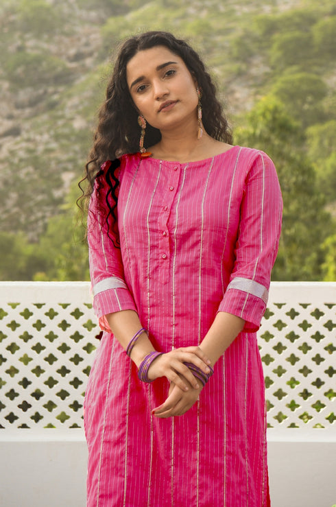 Swara Pink Kurta-Pant Set