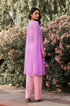 Lilac & Baby Pink Sequin Detailed Georgette Kurta-Pant Set