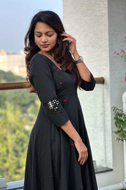 Nayeli Heart Embroidery Dress