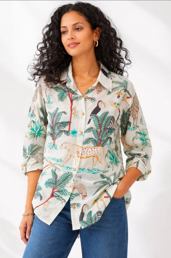 Tropical Jungle Printed Shirt