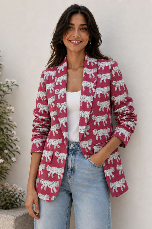 Roaring Rose Boyfriend Blazer
