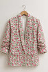 Floral Zaal Block Print Boyfriend Blazer