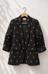 Noor Black Brocade Boyfriend Blazer