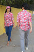 Palm Pink Shirt Twinning Set (Women & Men)