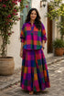 Mosaic Check Top Skirt Set